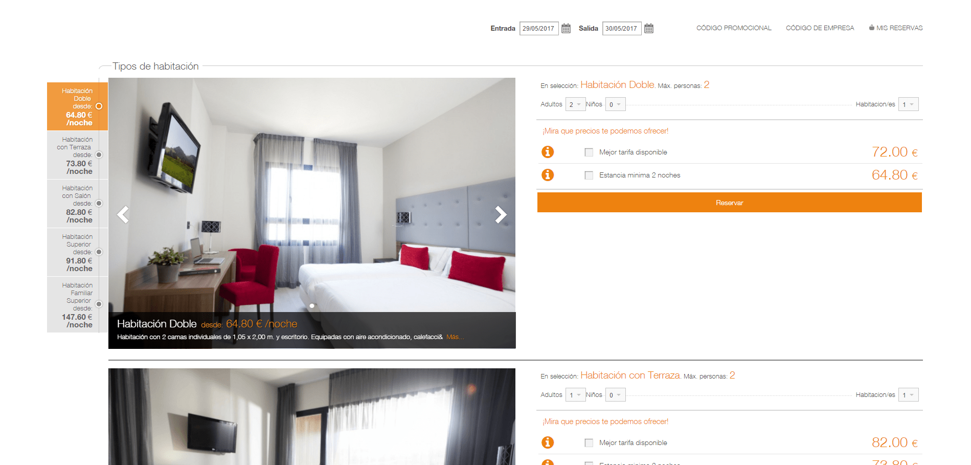 Marketing Online para hoteles - Motor de reservas de GIMH