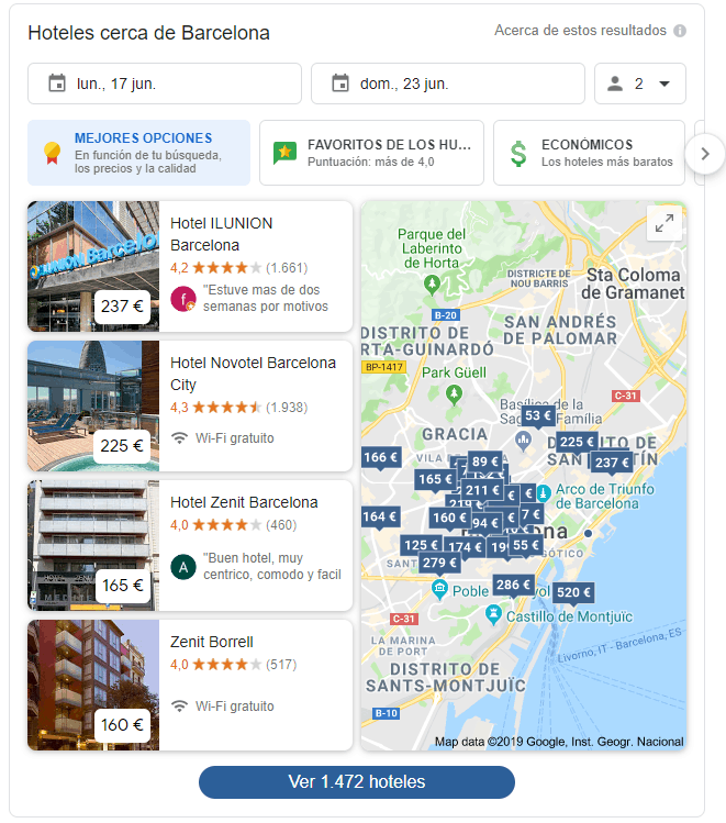 Nuevas funcionalidades de Google Hotel Ads. - Blog GIMH